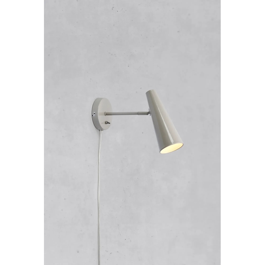 Markslöjd 108992 - PEAK Wall Lamp 1xE14/40W/230V Grey