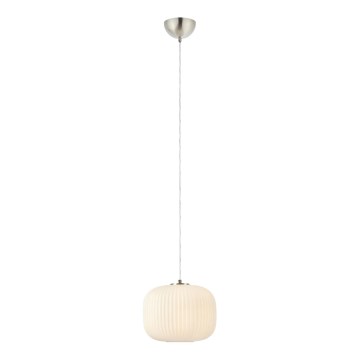 Markslöjd 109008 - SOBER cable-hung pendant 1x E27/40W/230V, Ø 25 cm, matte chrome