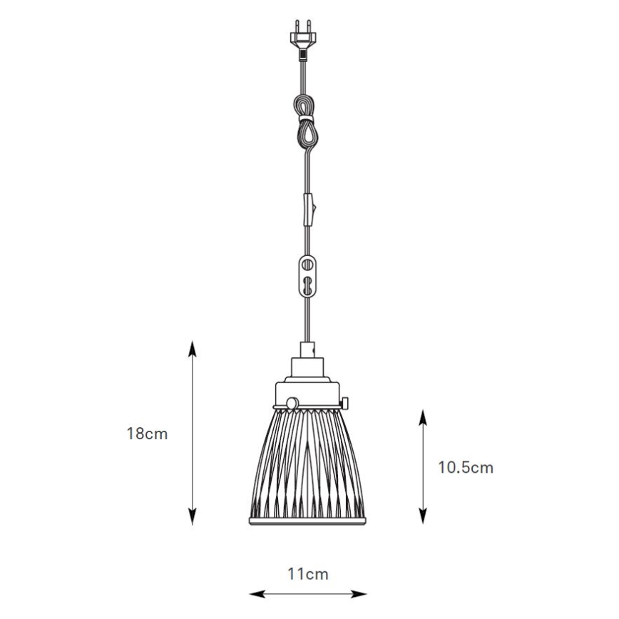 Markslöjd 109009 - BELLIS cable pendant light 1xE14/40W/230V matte chrome