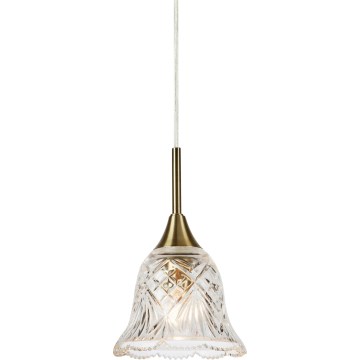 Markslöjd 109011 - LUNA cable-mounted pendant 1xE14/40W/230V brass