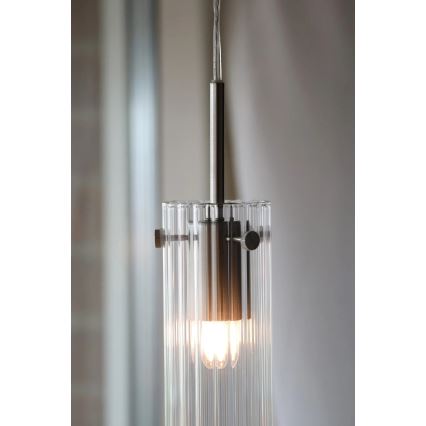 Markslöjd 109013 - Cord-hung pendant light TIBIA 1xE14/40W/230V clear/brass