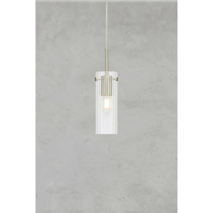 Markslöjd 109013 - Cord-hung pendant light TIBIA 1xE14/40W/230V clear/brass