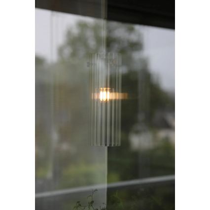 Markslöjd 109013 - Cord-hung pendant light TIBIA 1xE14/40W/230V clear/brass