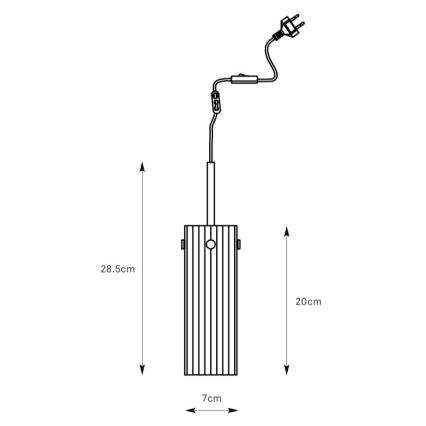 Markslöjd 109013 - Cord-hung pendant light TIBIA 1xE14/40W/230V clear/brass