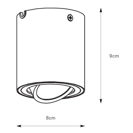 Markslöjd 109020 - DIRETTO LED Dimmable Spotlight, 5W/230V, CRI 90, White