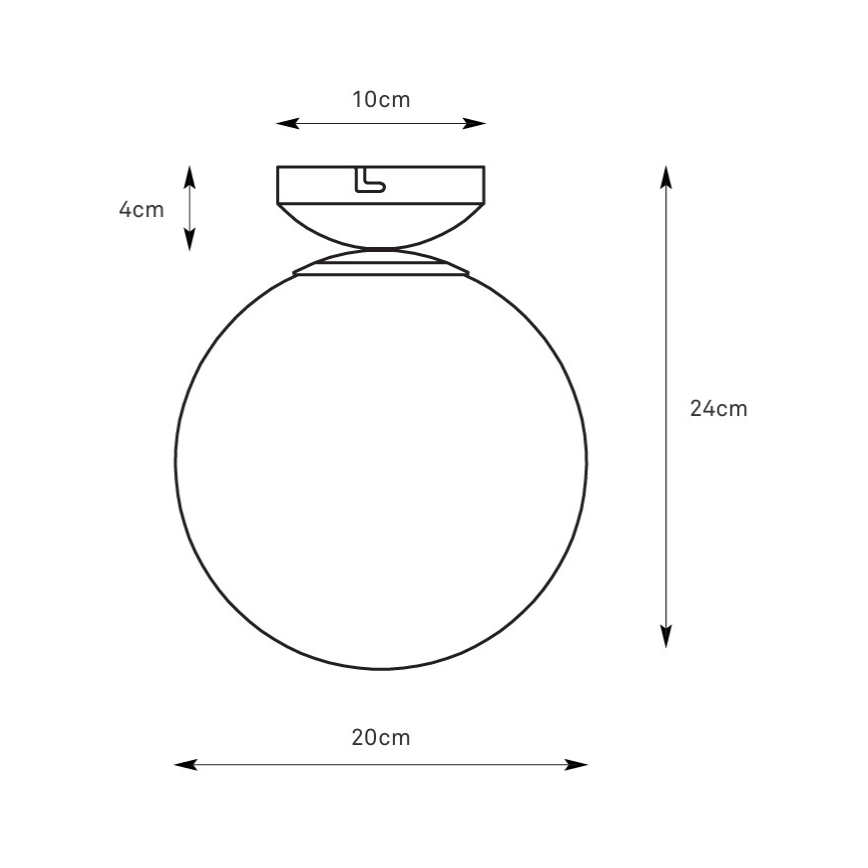 Markslöjd 109024 - STINTINO Bathroom Ceiling Light 1xE14/40W/230V IP44 Matte Chrome