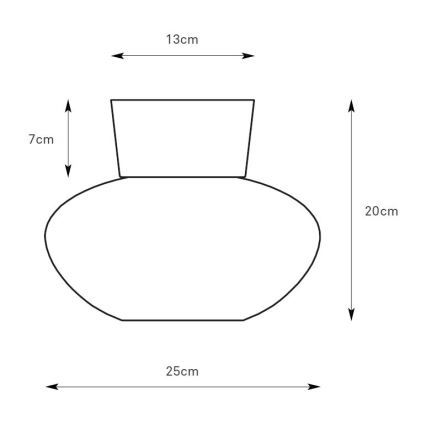 Markslöjd 109025 - MALAGA Ceiling Light 1xE27/40W/230V, Ø 25 cm, Matte Chrome