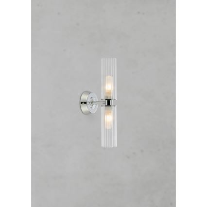 Markslöjd 109027 - RIMINI Bathroom Wall Light 2xG9/20W/230V IP44 Polished Chrome