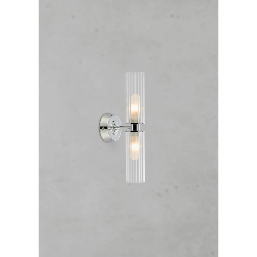 Markslöjd 109027 - RIMINI Bathroom Wall Light 2xG9/20W/230V IP44 Polished Chrome