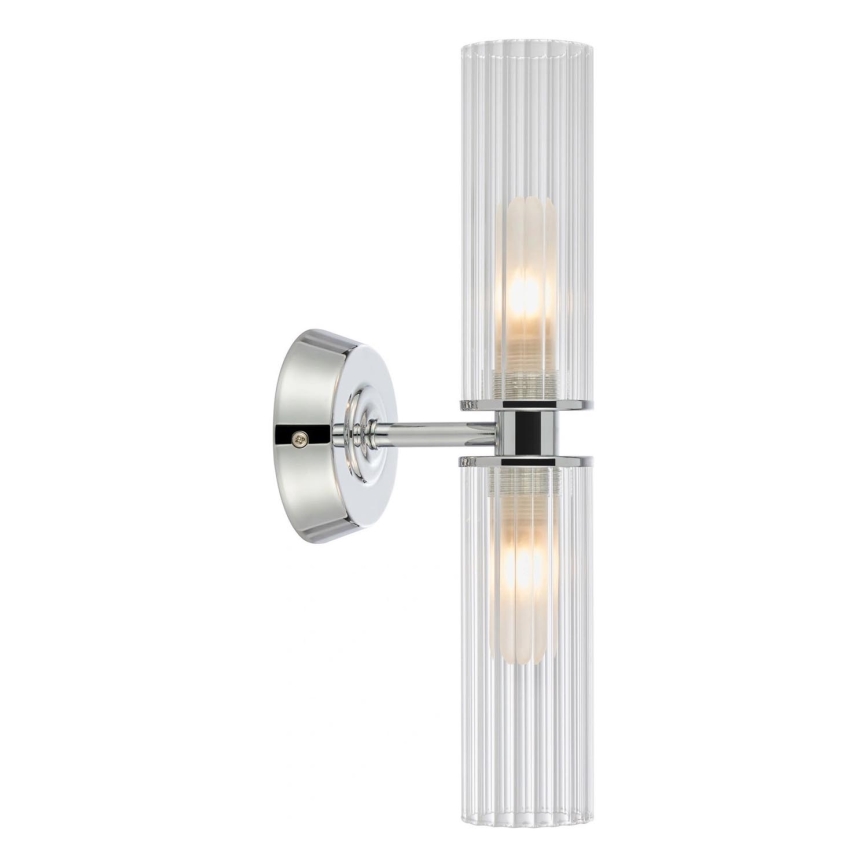 Markslöjd 109027 - RIMINI Bathroom Wall Light 2xG9/20W/230V IP44 Polished Chrome