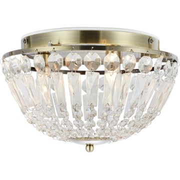Markslöjd 109031 - ESTELLE Bathroom ceiling light 3xG9/20W/230V, Ø 30 cm, IP44, brass