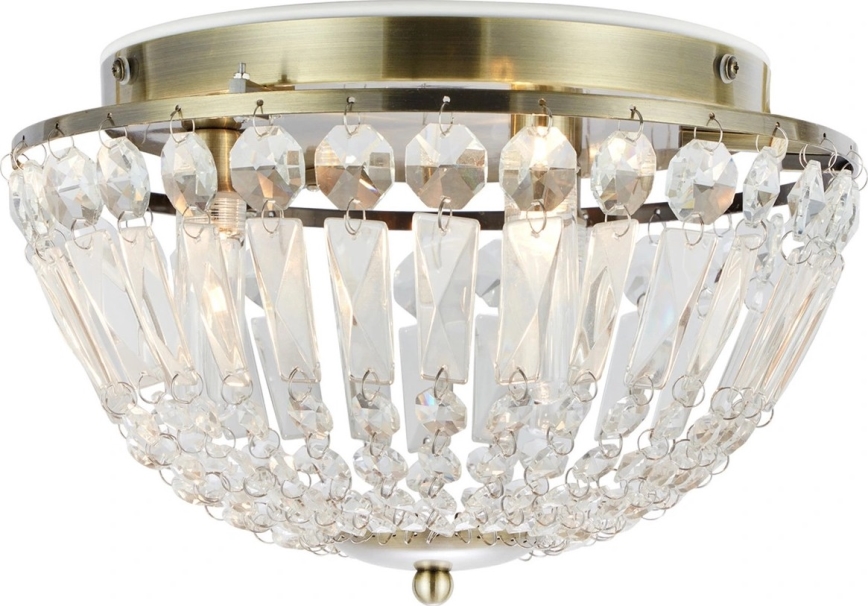 Markslöjd 109031 - ESTELLE Bathroom ceiling light 3xG9/20W/230V, Ø 30 cm, IP44, brass