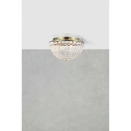 Markslöjd 109031 - ESTELLE Bathroom ceiling light 3xG9/20W/230V, Ø 30 cm, IP44, brass