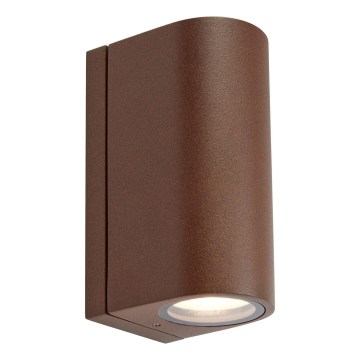 Markslöjd 109111 - Dimmable LED Outdoor Wall Light ALOR 2xLED/4.9W/230V IP65 brown