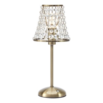 Markslöjd 109125 - LIORA LED Dimmable Rechargeable Touch Table Lamp 1xE14/2W/2000 mAh Brass