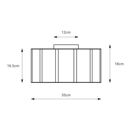 Markslöjd 109134 - OLEA Ceiling Light 2xE27/11W/230V Ø 35 cm, Linen