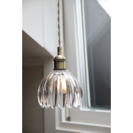 Markslöjd 109136 - GOTA Cable Pendant 1xE14/40W/230V Brass/Clear