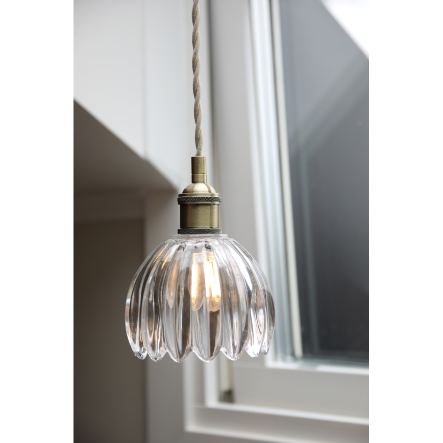 Markslöjd 109136 - GOTA Cable Pendant 1xE14/40W/230V Brass/Clear