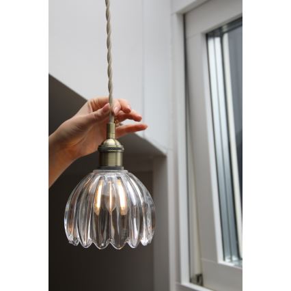 Markslöjd 109136 - GOTA Cable Pendant 1xE14/40W/230V Brass/Clear