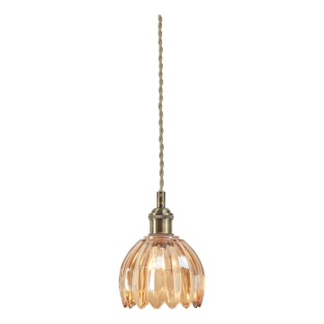 Markslöjd 109137 - GOTA cable-hung pendant light 1xE14/40W/230V smoky beige/brass