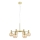 Markslöjd 109153 - AMBRA Cable Pendant Chandelier 6xE14/40W/230V, Gold/Smoked Beige