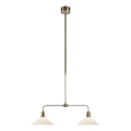 Markslöjd 109160 - VELA Rod Pendant Light 2xE27/60W/230V White/Brass