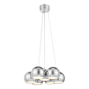Markslöjd 109167 - CUPOLO 7-light pendant on cable 7xE14/40W/230V, Ø 45 cm, polished chrome