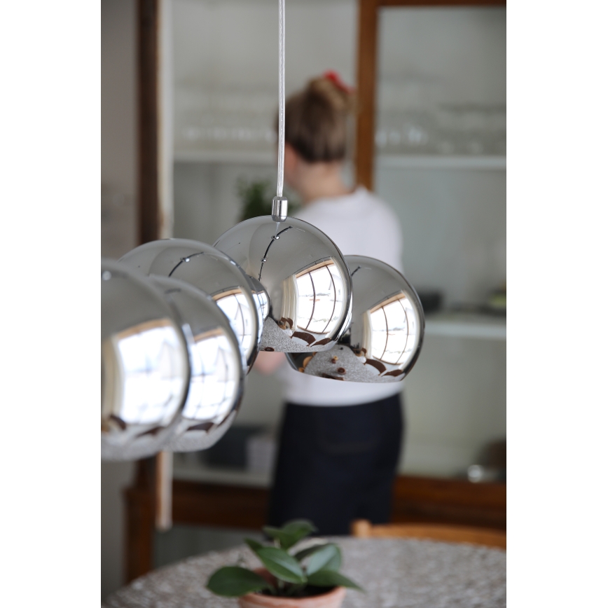 Markslöjd 109168 - CUPOLO cable-suspended chandelier 7xE14/40W/230V polished chrome