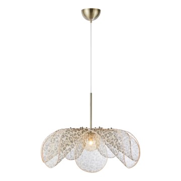 Markslöjd 109170 - STYRKA cable‑suspended pendant 1xE27/40W/230V Ø 75 cm beige