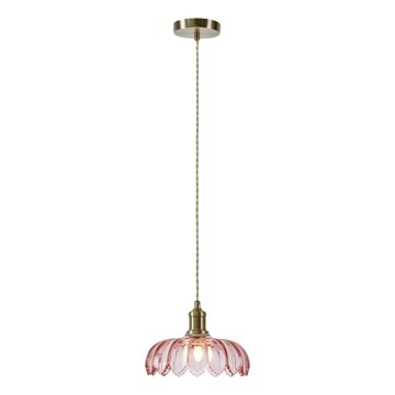 Markslöjd 109178 - KURAGE Cable Pendant Light 1xE27/40W/230V brass/smoky pink