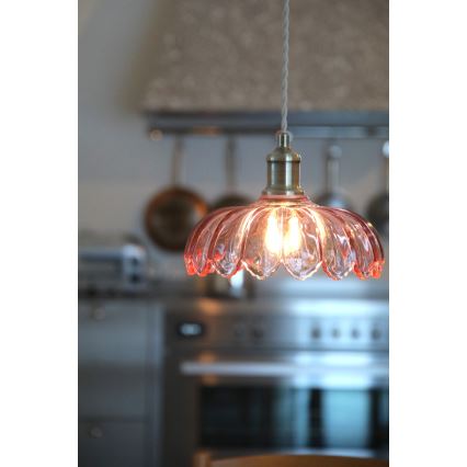 Markslöjd 109178 - KURAGE Cable Pendant Light 1xE27/40W/230V brass/smoky pink