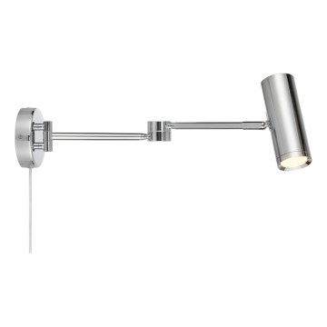 Markslöjd 109182 - ARLO Dimmable LED Wall Lamp, 4.9W/230V, Glossy Chrome