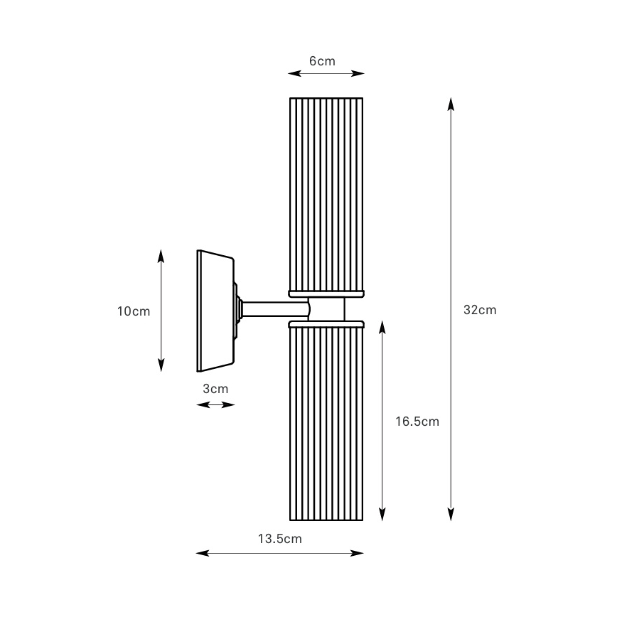Markslöjd 109236 - Bathroom wall light RIMINI 2xG9/20W/230V IP44 brass