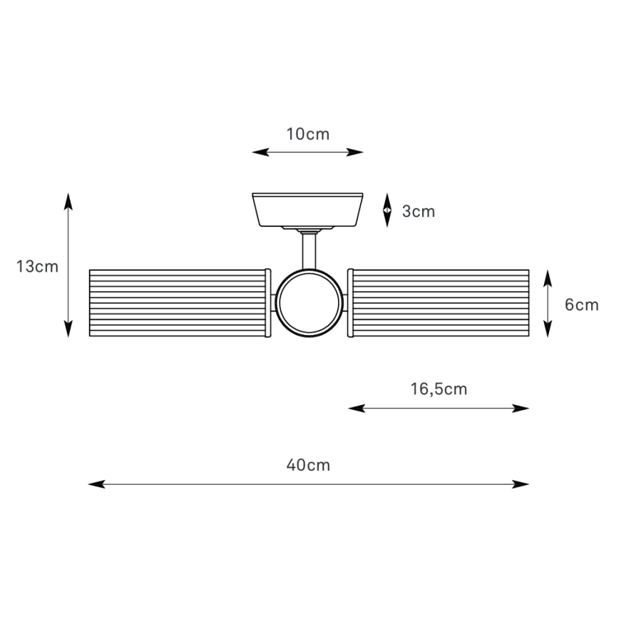Markslöjd 109238 - Bathroom surface-mounted chandelier RIMINI 3xG9/20W/230V IP44 brass