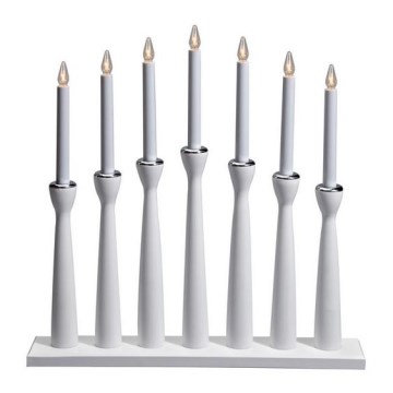 Markslöjd 702232 - Christmas candelabra MASESKÄR 7xE10/3W/230V white