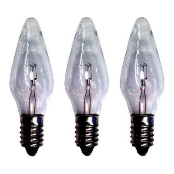 Markslöjd 702323 - SET 3x Heavy-duty Christmas bulb RESERVLAMPA E10/3W/55V