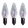 Markslöjd 702323 - SET 3x Heavy-duty Christmas bulb RESERVLAMPA E10/3W/55V