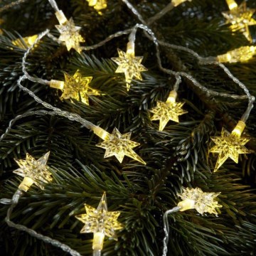 Markslöjd 702935 - LED Christmas chain STJÄRNA 20xLED/3xAA 1,9m warm white