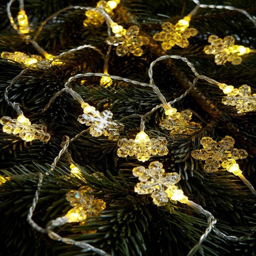 Markslöjd 702937 - LED Christmas chain BJÄLLRA 20xLED/3xAA 2,2m warm white
