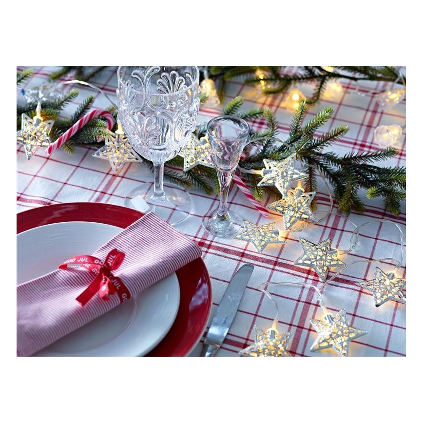 Markslöjd 703173 - LED Christmas chain LILLAN LED/3xAA 2,1m warm white