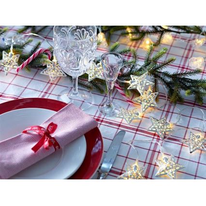 Markslöjd 703173 - LED Christmas chain LILLAN LED/3xAA 2,1m warm white