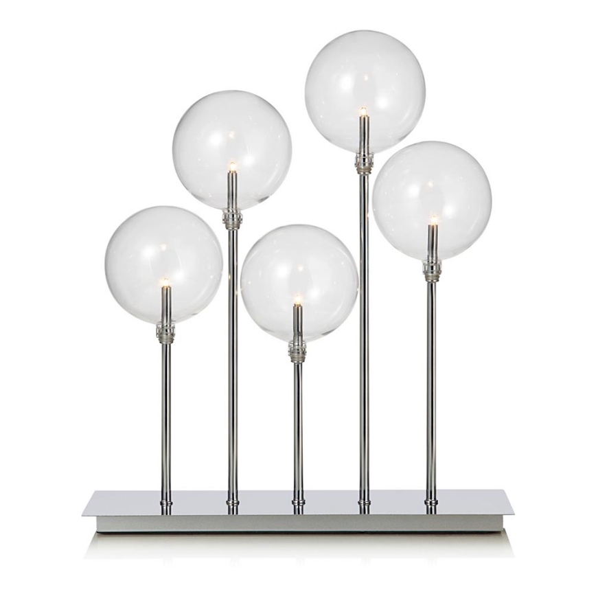 Markslöjd 703519 - Christmas candlestick MÄSTER 7xE5/0,8W/230/12V matte chrome