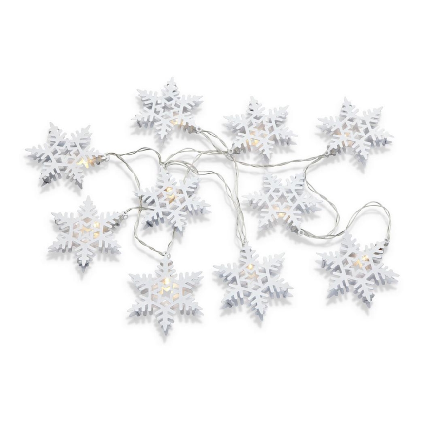 Markslöjd 703747 - LED Christmas chain PRINCE 10xLED/3xAA 2,15m warm white