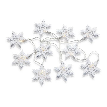 Markslöjd 703747 - LED Christmas lights PRINCE 10xLED/3xAA 2.15m warm white
