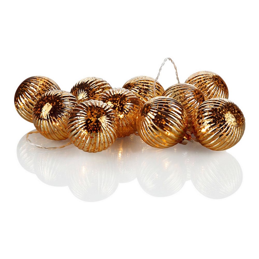 Markslöjd 703781 - LED Christmas chain BIGSOLO 10xLED/3xAA 1,65m warm white