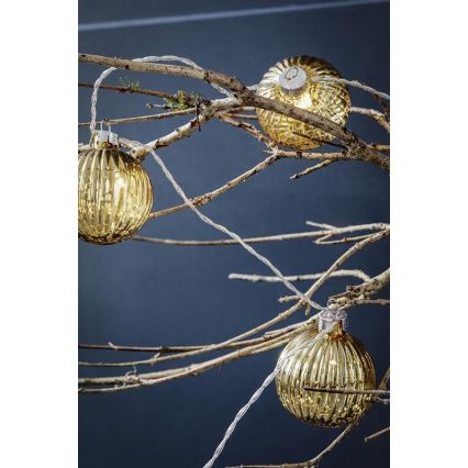 Markslöjd 703781 - LED Christmas chain BIGSOLO 10xLED/3xAA 1,65m warm white
