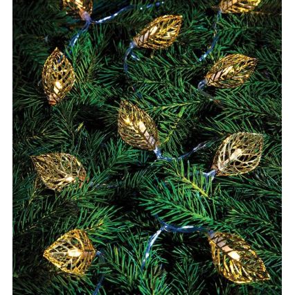 Markslöjd 703859 - LED Decorative chain LEAF LED/3xAA 1,85m warm white
