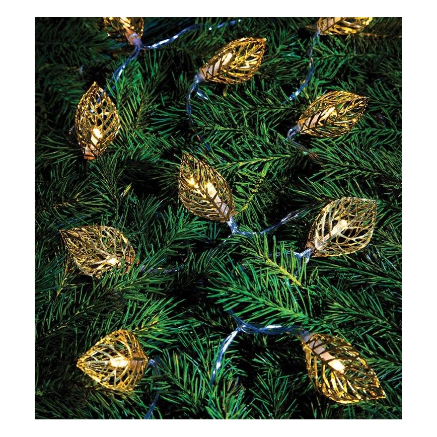 Markslöjd 703859 - LED Decorative chain LEAF LED/3xAA 1,85m warm white