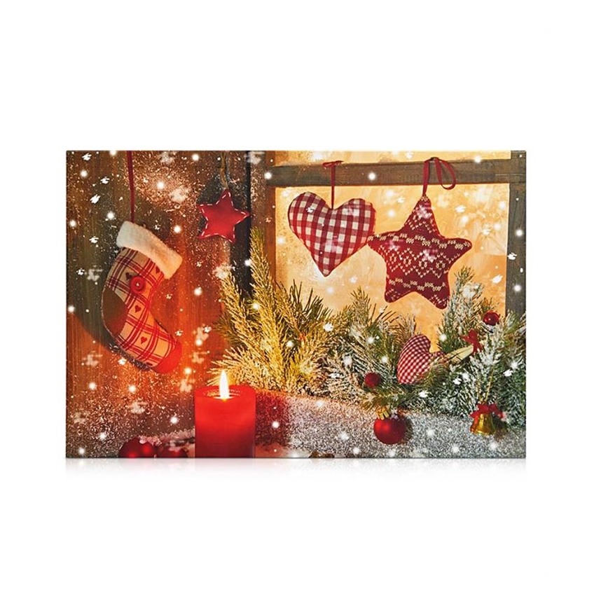 Markslöjd 704359 - LED Decorative picture CANVAS LED/0,18W/2xAA