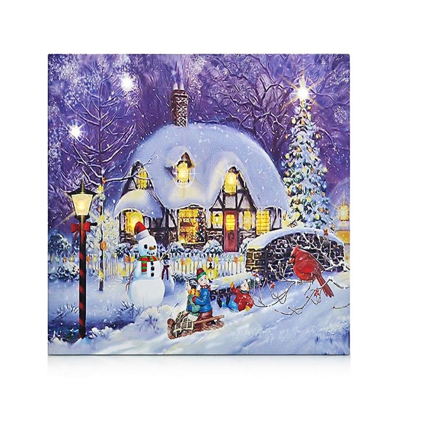 Markslöjd 704361 - LED Decorative picture CANVAS LED/0,18W/2xAA